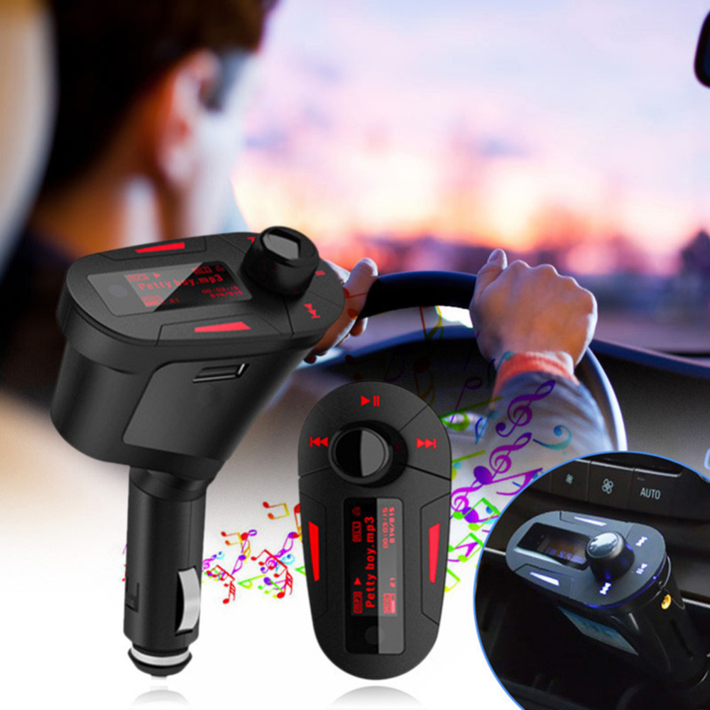 Bluetooth Πομπός Αυτοκινήτου USB/AUX/SD MP3 Player & Φορτιστής USB με LCD Οθόνη - Car FM Transmitter